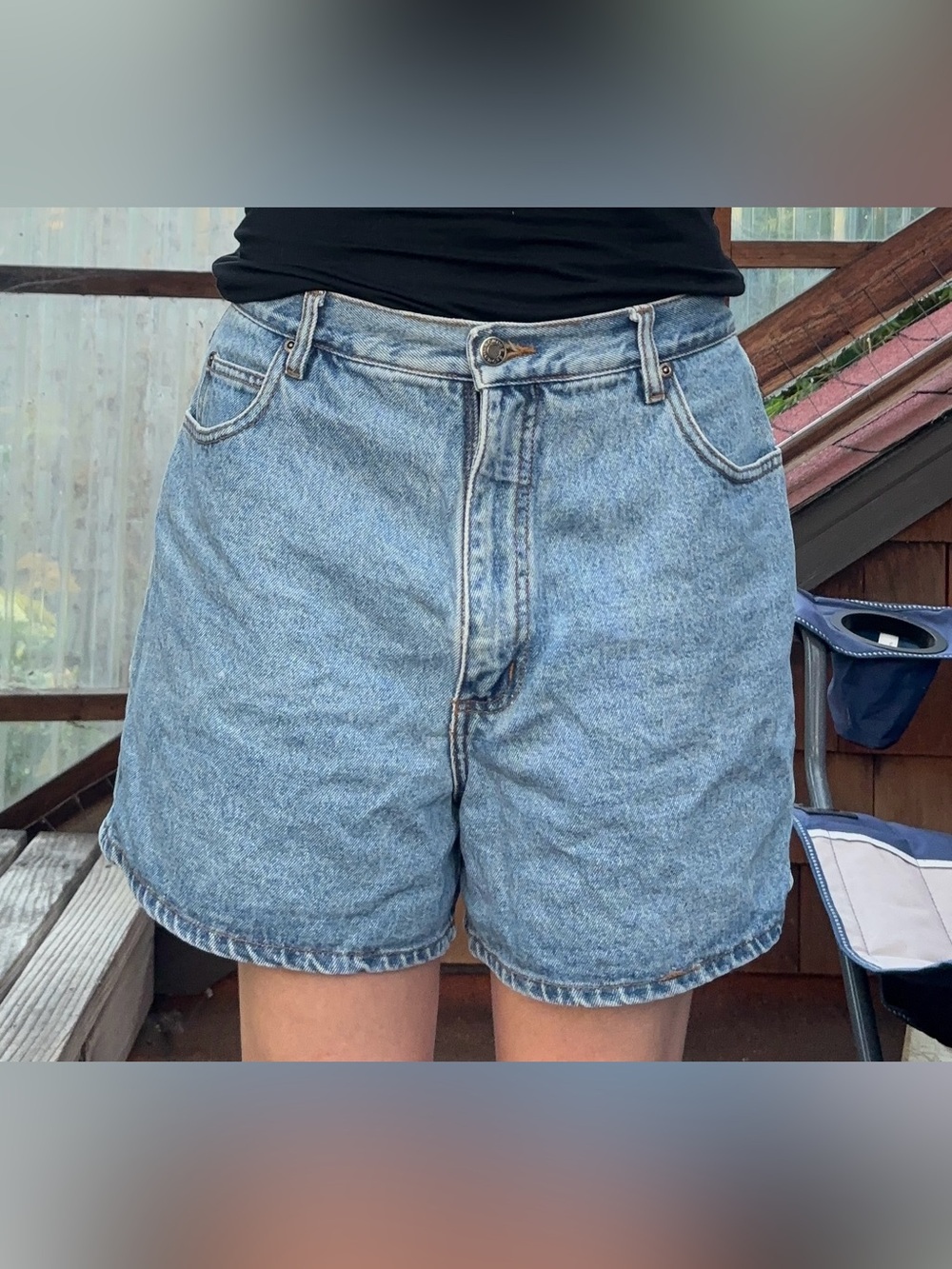 Classic Light Blue Denim Shorts